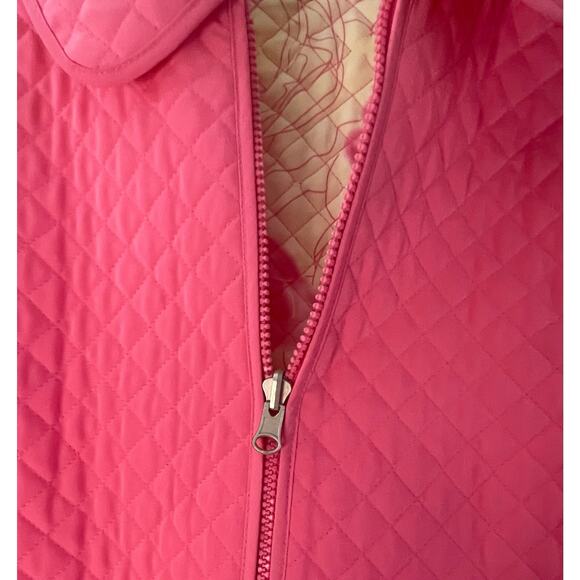 ESPIRIT VTG Quilted Floral Reversible Pink Jacket Sz Small - Picture 4 of 9
